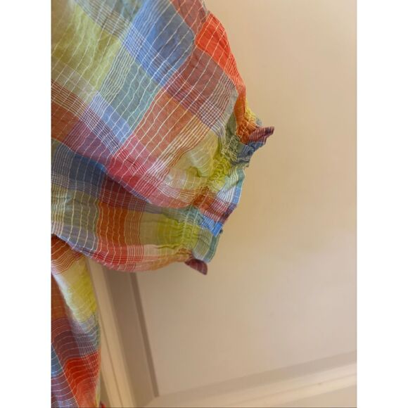 NWOT Johnny Was DELACEY PLAID SQUARE NECK MIDI DRESS, XS $285 E45 - Picture 8 of 11